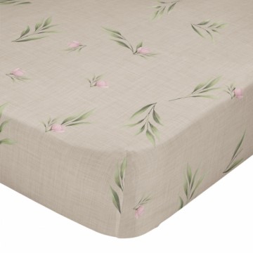 Fitted sheet HappyFriday Summer floral Multicolour 180 x 200 x 32 cm