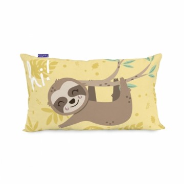 Spilvendrāna HappyFriday Moshi Moshi Happy Sloth Daudzkrāsains 50 x 30 cm