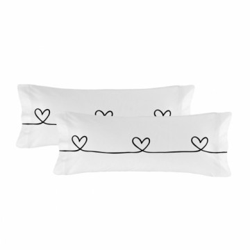 Pillowcase HappyFriday Blanc My Love Multicolour 45 x 110 cm (2 Units)