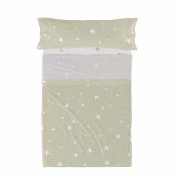 Bedding set HappyFriday Basic Kids Little star Beige Single 2 Pieces