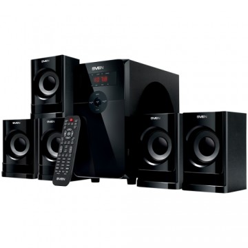 Speakers SVEN HT-201, black (80W, Bluetooth, FM, USB/SD, Display, RC unit)