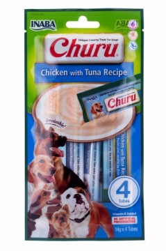 INABA Churu Chicken with tuna - dog treat - 4x14 g