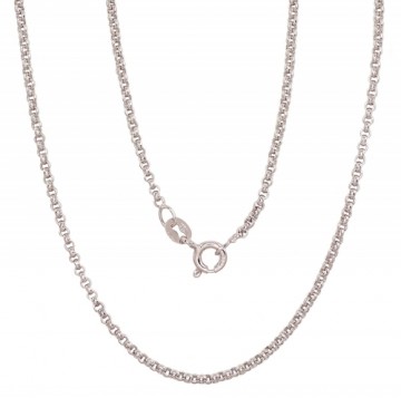 Silver chain Rollo 2 mm #2400143(PRh-Gr), Silver 925°, Rhodium (Plating), length: 55 cm, 6 gr.