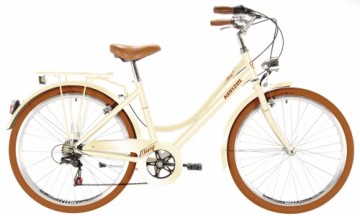 Pilsētas velosipēds Kenzel Missy Royal ar groziņu (26"/6 ātr.) bēšs (gab.)