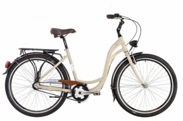 Pilsētas velosipēds Kenzel Dream Classic ar groziņu (26"/3 ātr.) bēšs (gab.)