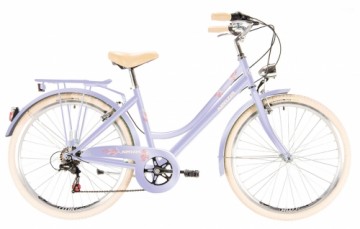 Pilsētas velosipēds Kenzel Missy Royal ar groziņu (26"/6 ātr.) violets (gab.)