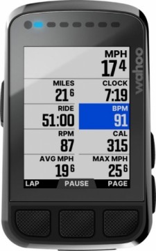 Bezvadu velodators Wahoo Elemnt Bolt V2 GPS/TICKR2/RPM Bundle melns (gab.)