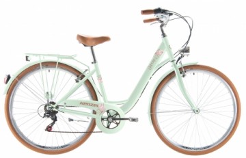 Pilsētas velosipēds Kenzel Signora Royal ar groziņu (28"/6 ātr.) pistāciju zaļš (gab.)