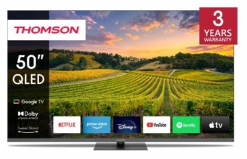 TV Set|THOMSON|50"|4K/Smart|QLED|3840x2160|Bluetooth|Google TV|50QG5C14