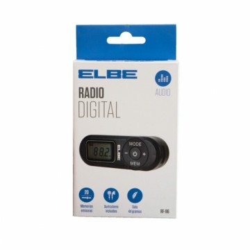 Portatīvais Digitālais Radio ELBE RF96 Melns FM