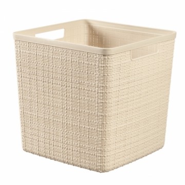 Curver Корзина Jute квадратная 17L 28x28x27см в кремовом цвете