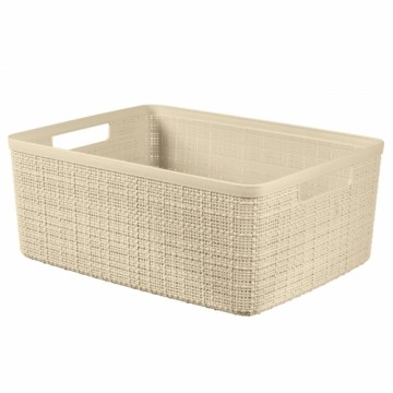 Curver Корзина Jute M 12L 36x28x15см кремового цвета