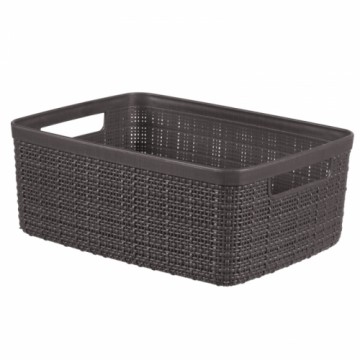 Curver Корзина Jute S 5L 27x20x11см тёмно-серая