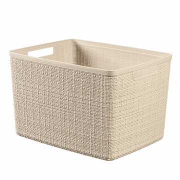 Curver Корзина Jute L 20L 36x28x23см кремового цвета