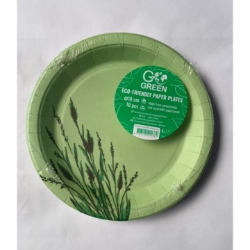 Ekoloģiski papīra šķīvji Reed Go Green Ø18cm 10 gab./ 0,07kg