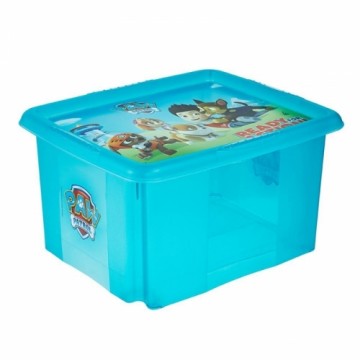 Keeeper Коробка с крышкой 24L Karolina "Paw Patrol" 42,5x35,5x22,5см светло-голубая