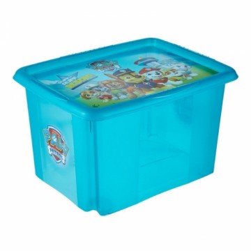 Keeeper Коробка с крышкой 30л Karolina "Paw Patrol" 45x35x27см светло-голубая