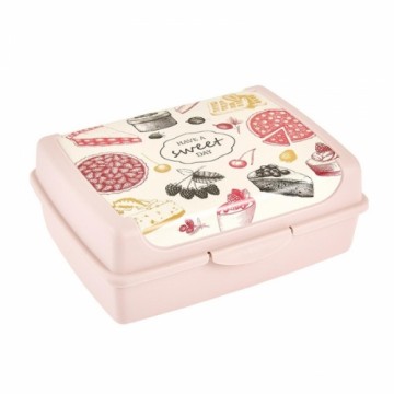 Keeeper Pārtikas uzglabāšanas trauks click-box midi 1L Carla "Sweet day" 17x13x7cm rozā