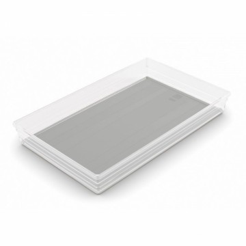 KIS Коробка Sistemo Organizer 9 39 x 24 x 5 см прозрачная/светло-серая