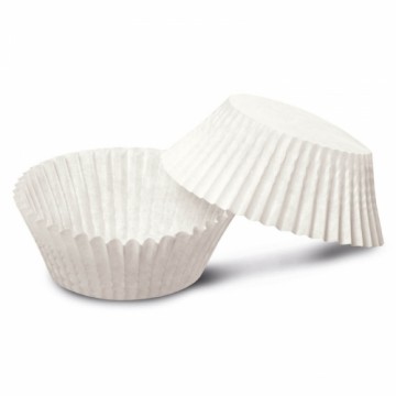 Kēksiņu papīra formiņas 100 gab. baltas Easy Bake Bio Ø4,5x2,3cm