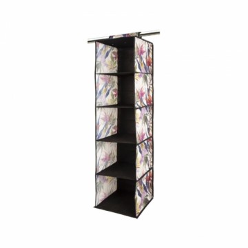 Ordinett Organizators iekarināms ar 5 plauktiem 30x30x120cm Floral Beauty