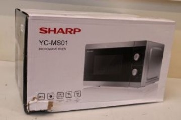 Sharp   SALE OUT.  YC-MS01E-S Microwave oven, 20 L capacity, 800 W, Stainless steel  Microwave Oven  YC-MS01E-S Free standing 20 L 800 W Silver DAMAGED PACKAGING