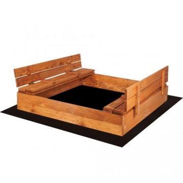 Wooden sandbox Springos SB120SI 120x120cm