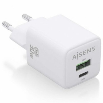 Сетевое зарядное устройство Aisens ASCH-30W2P037-W Белый 30 W (1 штук)