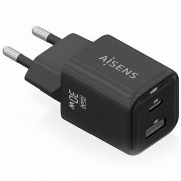 Sienas Lādētājs Aisens ASCH-30W2P021-BK Melns 30 W (1 gb.)