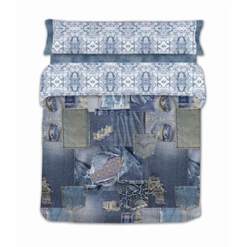 Nordic cover Lois GENOVA P. Blue 144 Threads 240 x 230 cm