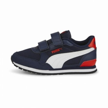 Skriešanas Apavi Bērniem Puma ST Runner V3 Tumši Zils