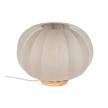 Desk lamp Beige Natural Cotton Wood Metal 60 W 220-240 V 31,5 x 31,5 x 24,5 cm