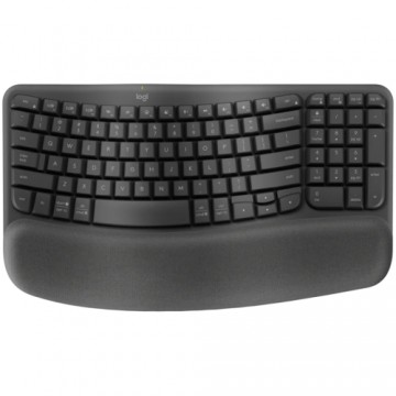 LOGITECH Wave Bluetooth ergonomic keyboard - GRAPHITE - NORDIC