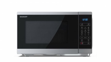 Sharp YC-MG252AE-S microwave Countertop Grill microwave 25 L 900 W Black, Silver