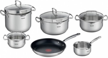 Tefal Duetto+  Virtuves trauku komplekts ar 10 elementiem (G732SA55)