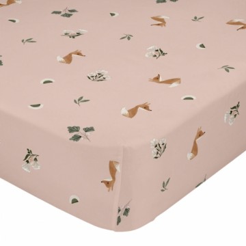 Fitted sheet HappyFriday Fox forest Multicolour 105 x 200 x 32 cm