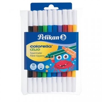 Pelikan Фломастеры Colorella Duo 10 цветов 1-2mm (973172)