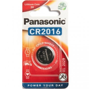 Panasonic CR2016-1BB Blistera iepakojumā 1gb.