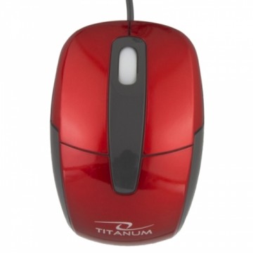 Titanum Titanium TM108R RED 1000DPI ОПТИЧЕСКАЯ КОМПЬЮТЕРНАЯ МЫШЬ