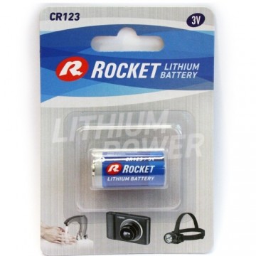 Rocket CR123 Blistera iepakojumā 1gb.