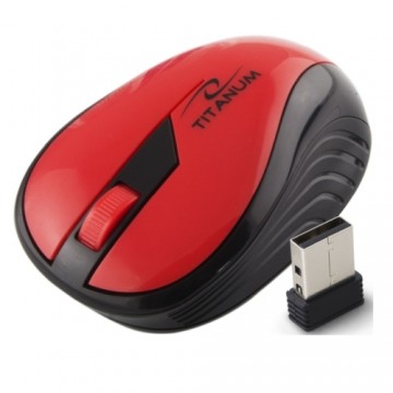 Titanium TM114R WIRELESS 3D OPTICAL MOUSE HARRIER RED