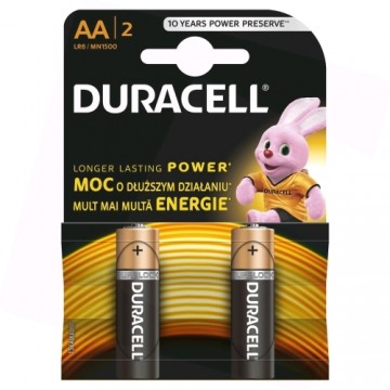 Duracell MN 1500 Basic AA (LR6) Blistera iepakojumā 2gb.