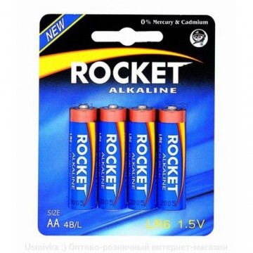 Rocket LR6-4BB (AA) Блистерная упаковка 4шт.