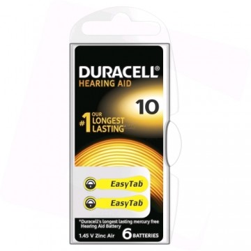 Duracell Hearing 10 (A10) Blister Pack 6pcs.