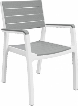 Keter Dārza krēsls Harmony Armchair balts|gaiši pelēks