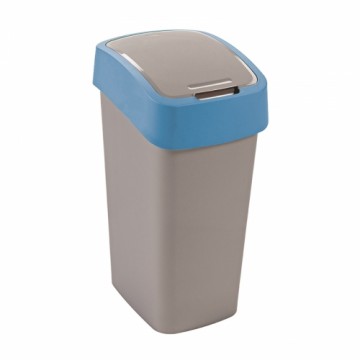 Waste bucket Flip Bin 45L silver|blue