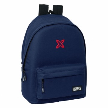 Laptop Backpack Munich Basic Navy Blue 31 x 44 x 18 cm