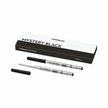 Refill for ballpoint pen Montblanc MISTERY BLACK Black (2 Units)