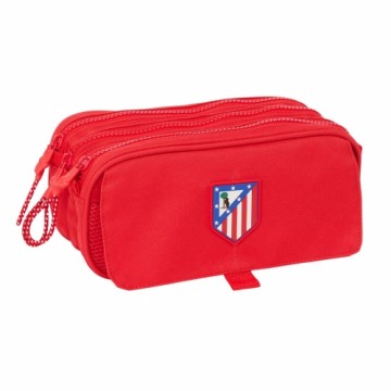 AtlÉtico Madrid Тройной пенал Atlético Madrid Красный 21,5 x 10 x 8 cm