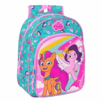 School Bag My Little Pony Magic Pink Turquoise 26 x 34 x 11 cm